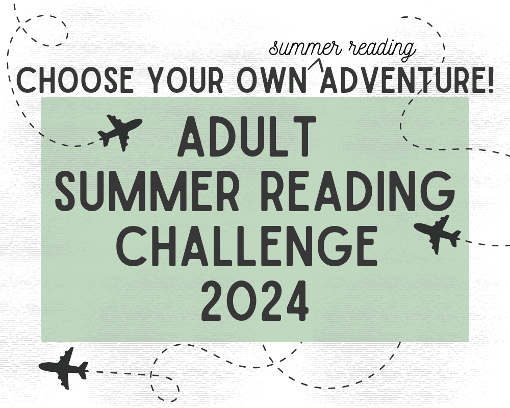 Graphic for adult summer reading challenge