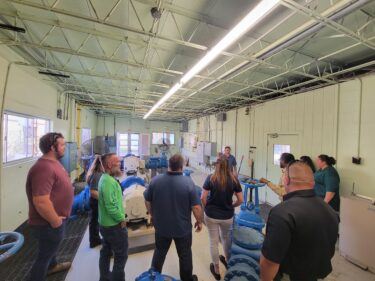 People Visiting the Water Treatment Plant